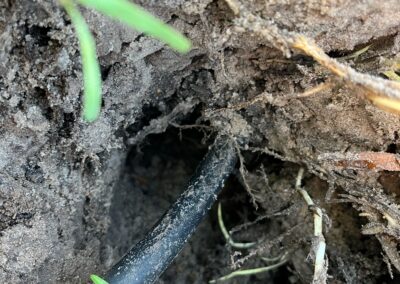 Irrigation leak causing sand to erode around the back-flow preventer caught during our Shield Home Watch Service Call in Lakewood Ranch and Manatee County!