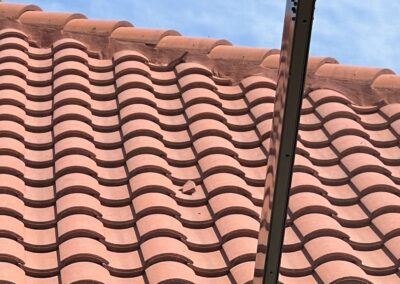 During recent storms a customers roof tile was damaged, causing a small piece to call down and the grout to crack which was identified during our Shield Home Watch Service Call in Lakewood Ranch and Manatee County!