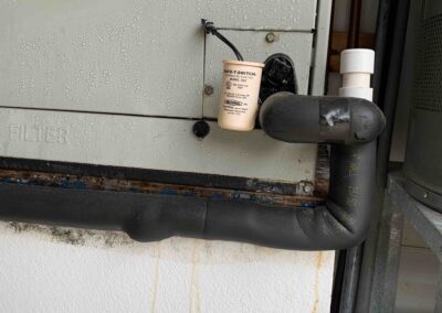 Air Conditioning fan failed causing the coils to ice and water to damage the surrounding area and was identified during our Shield Home Watch Service Call in Lakewood Ranch and Manatee County!