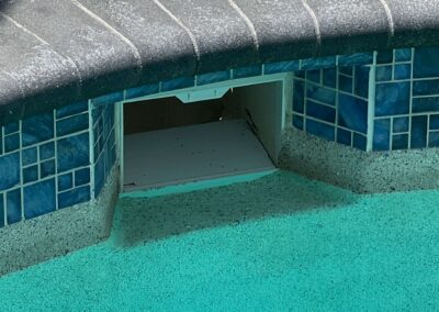 A potential pool leak was identified. The pool was turned off to prevent damage and the pool service company was called and was identified during our Shield Home Watch Service Call