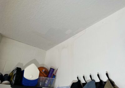 Ceiling Staining after Heavy Rains was identified during our Shield Home Watch Service Call