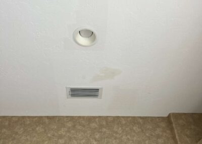 Ceiling Staining after Heavy Rains was identified during our Shield Home Watch Service Call