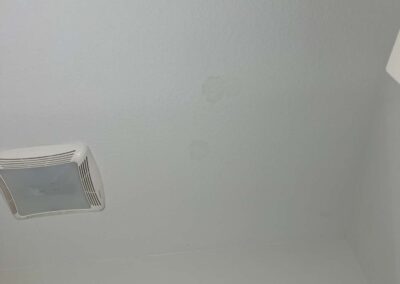 Ceiling Staining after Heavy Rains was identified during our Shield Home Watch Service Call