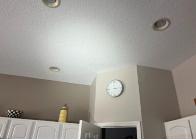 Kitchen Ceiling Staining after Heavy Rains in GreenBrooke in Lakewood Ranch was identified during our Shield Home Watch Service Call