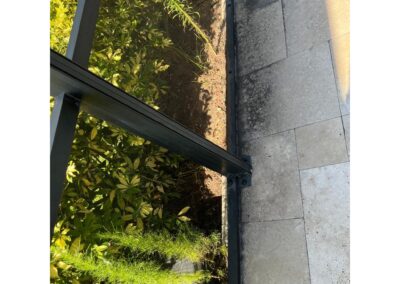 Potential Armadillo hole under a pool lanai in Esplanade Golf and Country Club at Lakewood Ranch was identified during our Shield Home Watch Service Call