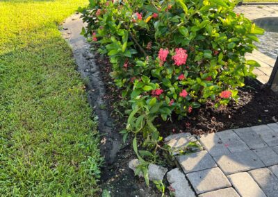 Paver erosion around this customers Lanai was identified during a Home Watch Service Call in the Arbor Grande in Lakewood Ranch Florida.