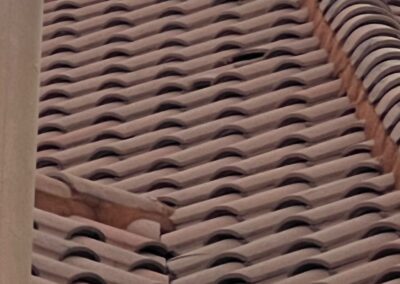 Summer storms can cause roof tile damage and cracking was identified during a Home Watch Service Call in the Waterlefe Golf & River Club in Bradenton Florida.