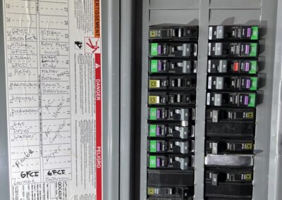 Summer rain storms can cause external electrical zones to trip was identified during a Home Watch Service Call in the Waterlefe Golf & River Club in Bradenton Florida.