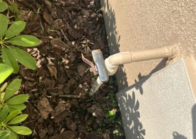 Rusted and damaged main water valve shut off causing the handle to break off was identified during a Home Watch Service Call in the Stoneybrook at Heritage Harbour community in Bradenton Florida.