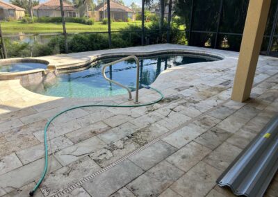 Customer is arriving in a few weeks and we recommended they get it power washed and sealed prior to arrival was identified during a Home Watch Service Call in the Stoneybrook at Heritage Harbour community in Bradenton Florida.